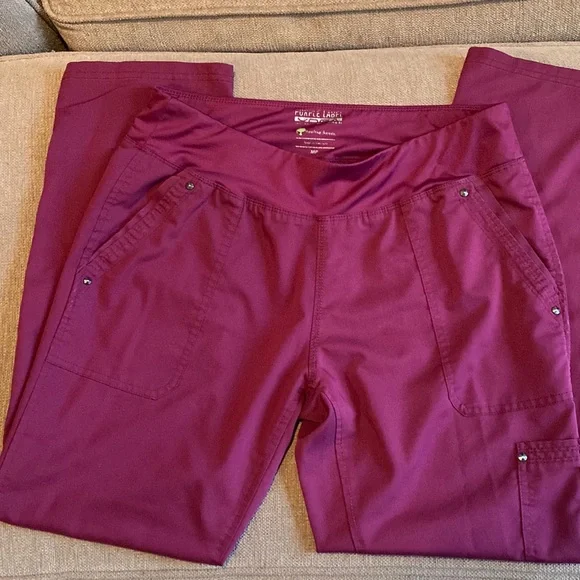 HH Purple Label wine colored scrub pants - Picture 1 of 6